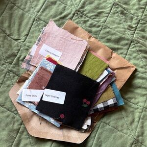 NPL linen fabric squares